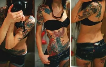 Tatuaj pe burtă pentru femei după naștere pentru a ascunde vergeturi