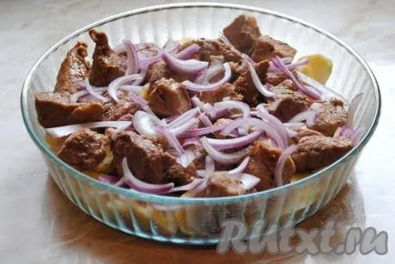 Carne de porc, coapte în cuptor cu legume - reteta cu fotografii