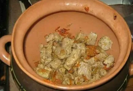 Carne de porc la cuptor la cuptor cu cartofi (la cuptor) Carne de porc, coapte în cuptor cu cartofi