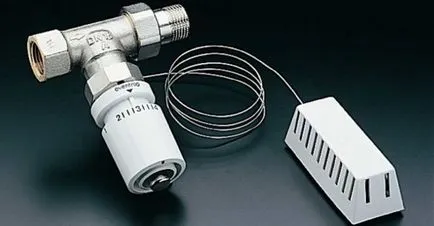 Termostat pentru tipurile de radiatoare de încălzire, instalare