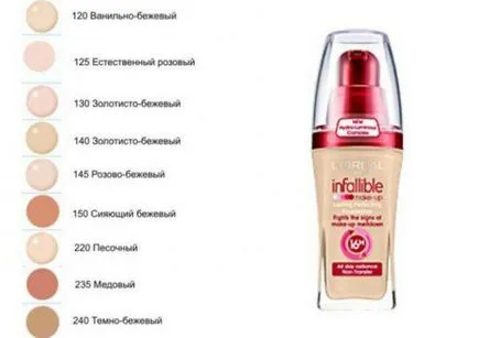 Creme l - infaillible oreal (infayibl Loreal) mătuire și 24 altele (L'Oreal) Creme l - infaillible oreal (infayibl Loreal) mătuire și 24 altele