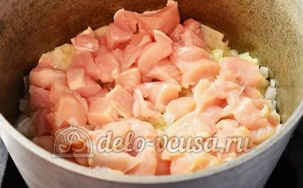 pui Compot reteta pas cu pas (10 imagini) (reteta varza cu carne de pui) varză Fiert cu pas reteta de pui cu pas (10 poze)