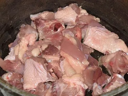 varză fiert cu carne de pui