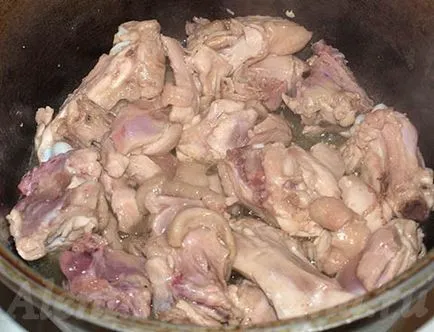 varză fiert cu carne de pui