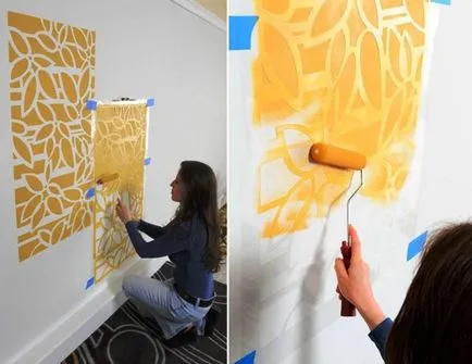 stencil culoare pe perete pentru a imprima, graveze și este acoperit! (Șabloane de flori pentru a picta pe pereți) stencil culoare pe perete pentru a imprima, graveze și este acoperit!