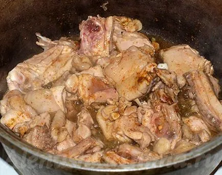 varză fiert cu carne de pui