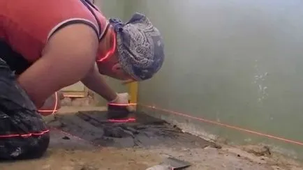 De stabilire a laminat pe podea neuniformă - metode de aliniere de bază