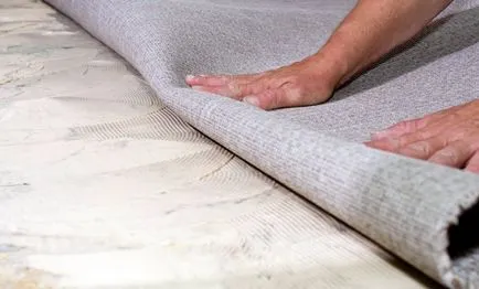 De stabilire covor cu metodele sale mâini și tehnologie podele