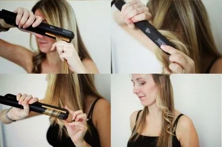 Coafura utjuzhkom face hair styling folosind masă (îndreptare) Coafura utjuzhkom face hair styling folosind călcare