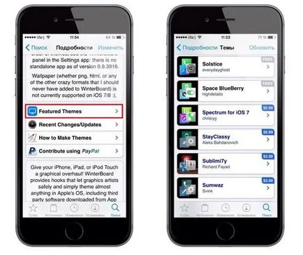 Tweek Winterboard sau instala teme de pe iPhone sau iPad, știri iPhone, iPad și Mac