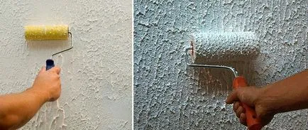 Perna-sul de tencuiala decorativa ajutoarelor într-o renovare elegant