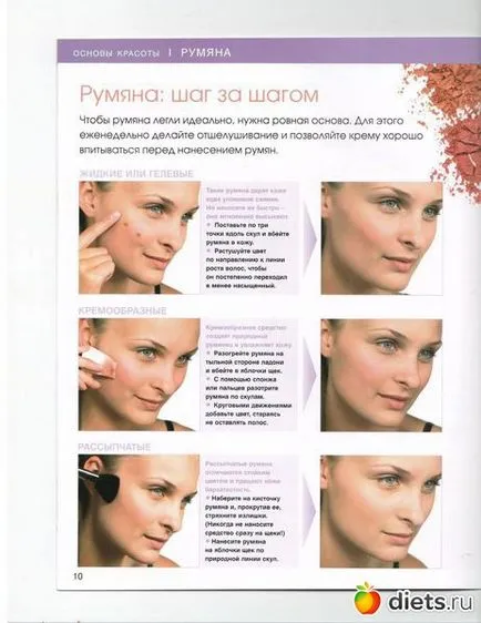 Selectăm și utilizarea fard de obraz - dreapta grup lady-fluture