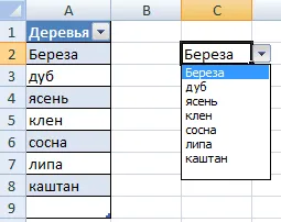 Lista drop-down în Excel folosind instrumente sau macro-uri