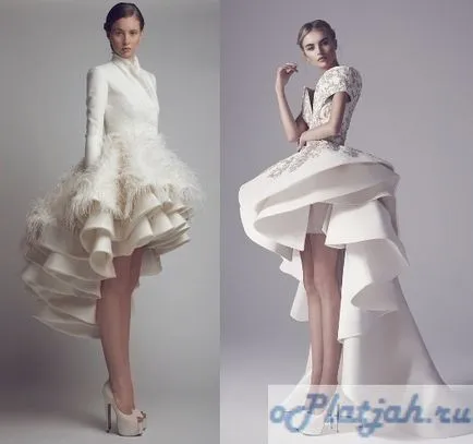 Ținutele pentru fashioniste - în fața scurt, în spatele lung