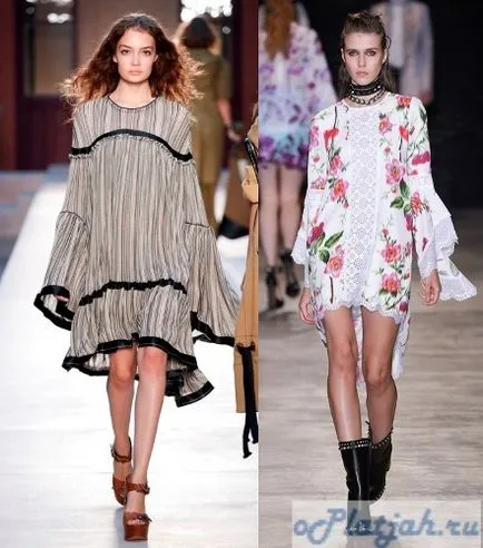 Ținutele pentru fashioniste - în fața scurt, în spatele lung