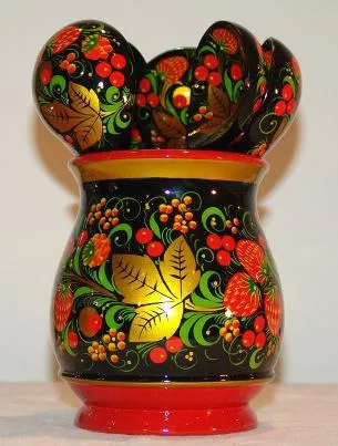 Khokhloma - ce este hohloma imagini, modele, imagine (a) Khokhloma - ce este hohloma imagini, modele, imagine