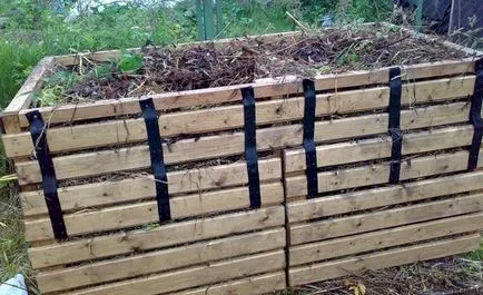 Opțiuni de compostare Caseta cu mâinile lor, cerințele etapelor procesului de fabricație (mâini) Cutie de compost cu opțiuni mâini, cerințele, pașii de fabricație
