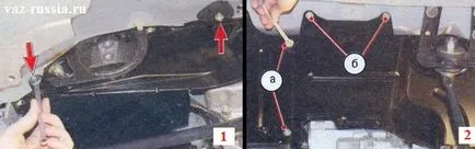 Înlocuirea apărătoarea de noroi motorului pe Kalina (apărătoare de înlocuire a motorului) Înlocuirea apărătoarea de noroi a motorului la Kalina