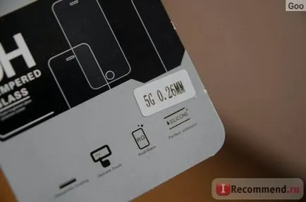 ecran de sticlă de protecție de pe 9h ecran protector de geam pentru iPhone 5, 5s - «sticlă de siguranță