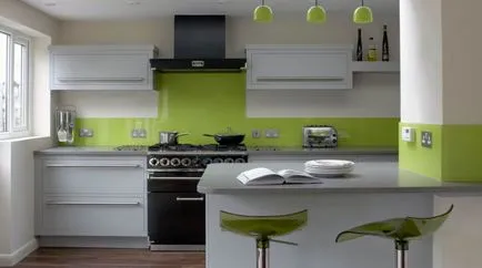 Green Cuisine - fotografii ale celor mai bune idei de modul de a decora culorile de proiectare și de potrivire (de culoare) Green Cuisine - fotografii ale celor mai bune idei de modul de a decora culorile de proiectare și de potrivire