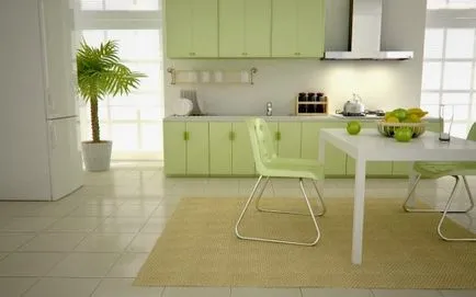 Design de bucătărie verde în nuanțe de verde, cu exemple foto (verde) Design de bucătărie verde în nuanțe de verde, cu exemple de fotografii