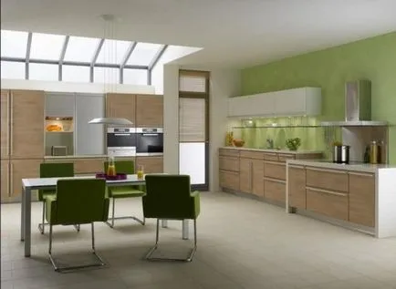 Design de bucătărie verde în nuanțe de verde, cu exemple foto (bucatarie) Design de bucătărie verde în nuanțe de verde, cu exemple de fotografii