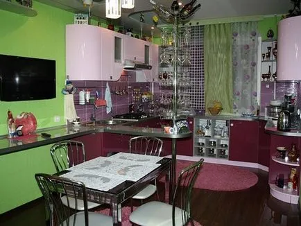 bucătărie verde, combinație de culori, fotografie, design de bucatarie, design interior, reparații, fotografii