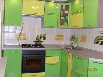 bucătărie verde, combinație de culori, fotografie, design de bucatarie, design interior, reparații, fotografii