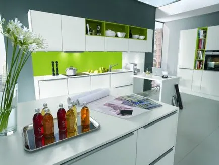 Green Cuisine - fotografii ale celor mai bune idei de modul de a decora design și se potrivesc cu culoarea (foto) Green Cuisine - fotografii ale celor mai bune idei de modul de a decora culorile de proiectare și de potrivire