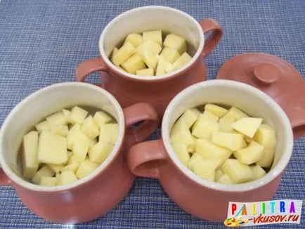 Pot friptură cu sos de roșii (foto rețetă) (cartofi prăjiți într-un vas) Pot friptura cu sos de tomate (fotografii reteta)