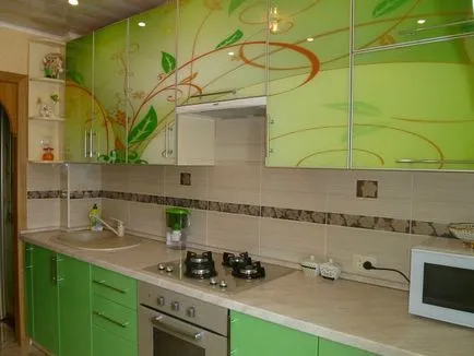 bucătărie verde, combinație de culori, fotografie, design de bucatarie, design interior, reparații, fotografii