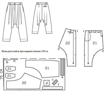 pantaloni harem cu mâinile sale model pantaloni exclusive (pantaloni) pantaloni harem cu mâinile sale model pantaloni exclusive