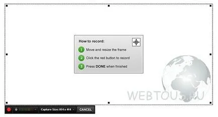 Ecran ca o cameră web Ecran ca o cameră web