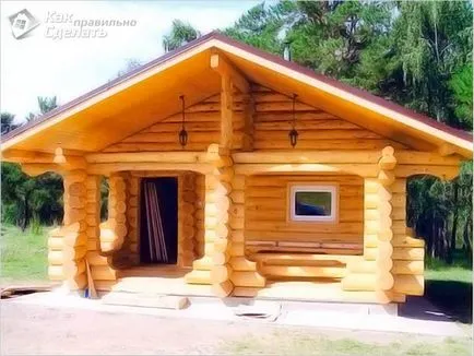 Cum de a construi o saună jurnal de cabină