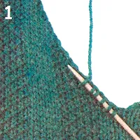 Mai multe moduri de tricotat gât