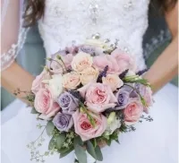 Buchete de nuntă de trandafiri roz Buchete de nuntă de trandafiri roz