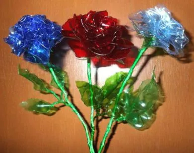 Ca de sticle de plastic pentru a face flori