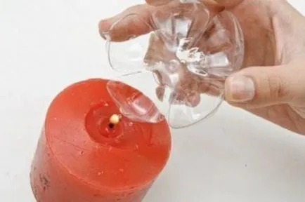 Ca de sticle de plastic pentru a face flori