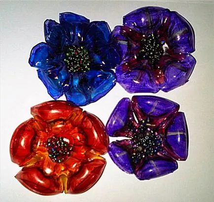 Ca de sticle de plastic pentru a face flori