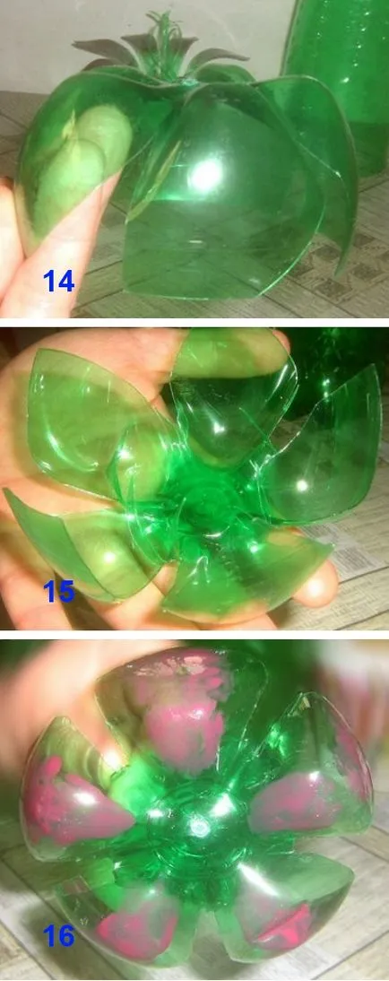 Ca de sticle de plastic pentru a face flori Ca de sticle de plastic pentru a face flori