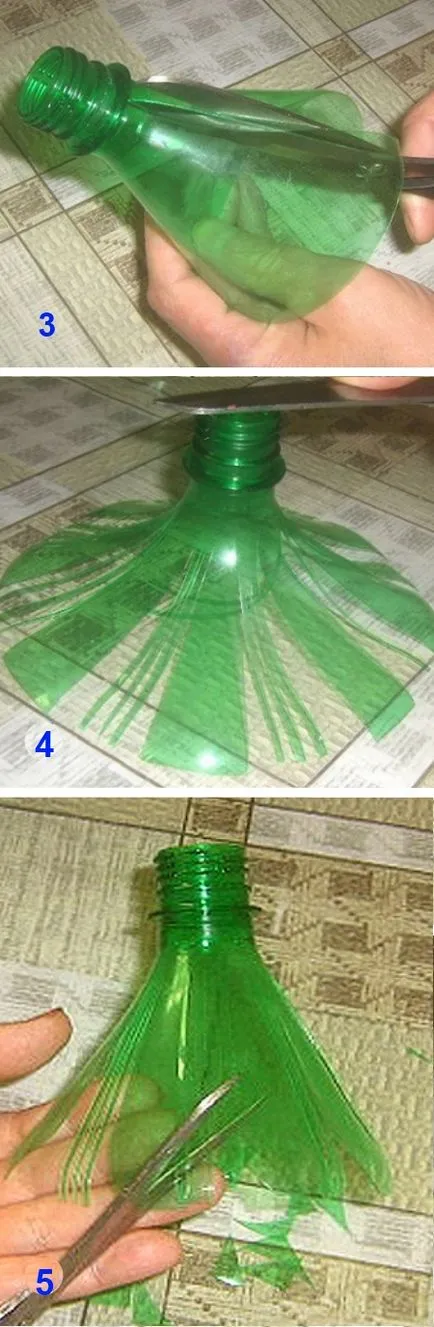 Ca de sticle de plastic pentru a face flori Ca de sticle de plastic pentru a face flori
