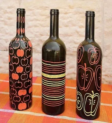 Designul sticlei cu mâinile