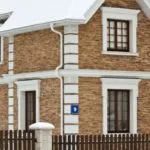 Cu vedere spre casa fațadă și subsol cu ​​panouri din plastic sub piatră (62 poze)