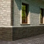 Cu vedere spre casa fațadă și subsol cu ​​panouri din plastic sub piatră (62 poze)