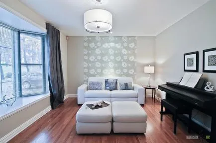 Wallpaper în camera de zi 100 cele mai bune fotografii de idei pentru proiectarea, decorarea peretilor cu tapet din fotografie