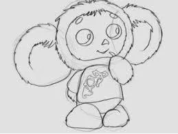 Cum să atragă pas cu pas Cheburashka Cum să atragă pas cu pas Cheburashka