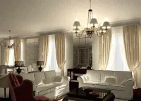 decorare fereastră în camera de zi
