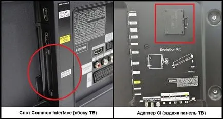 Interfața comună de pe televizor, pentru care Interfața comună de pe televizor, pentru care