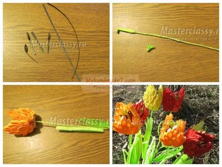 Cum sa faci un boboc de floare de hârtie