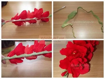 Cum sa faci un boboc de floare de hârtie